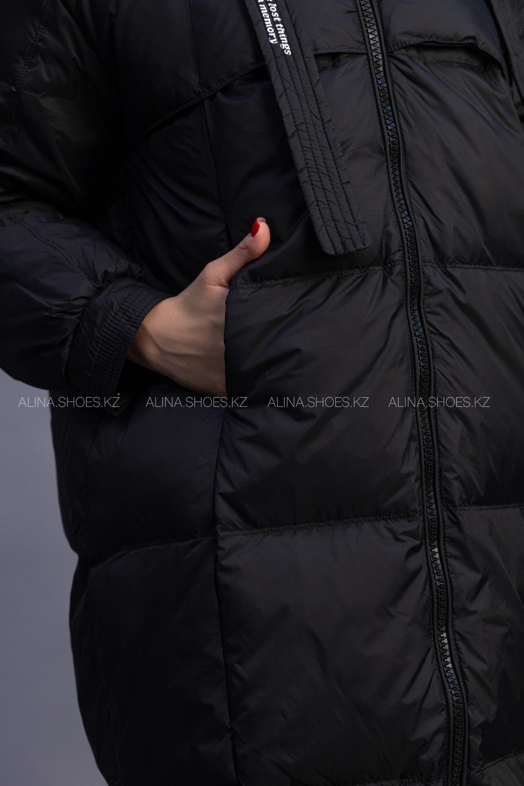 Пуховик alinashoes черный купить,NaN