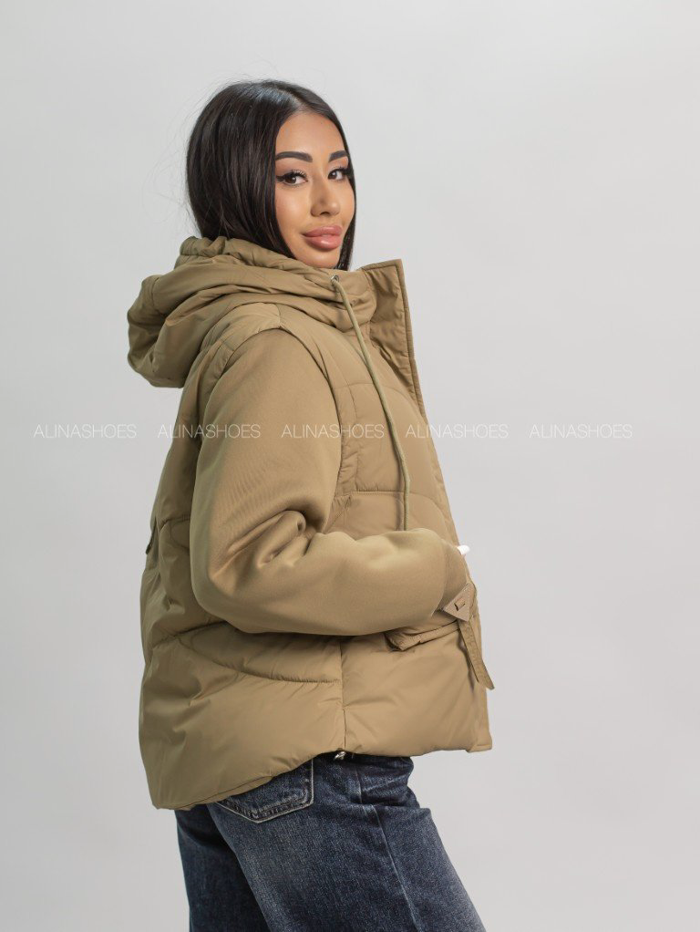 Демисезонная куртка alinashoes хаки купить,NaN
