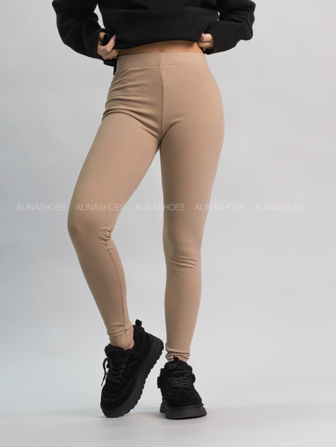 Леггинсы alinashoes бежевый купить,NaN