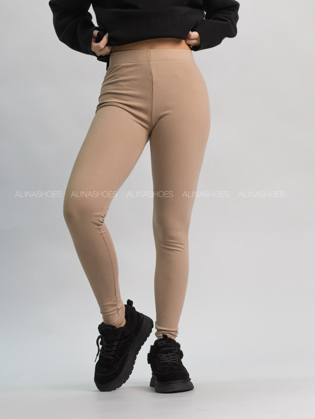 Леггинсы alinashoes бежевый купить,NaN