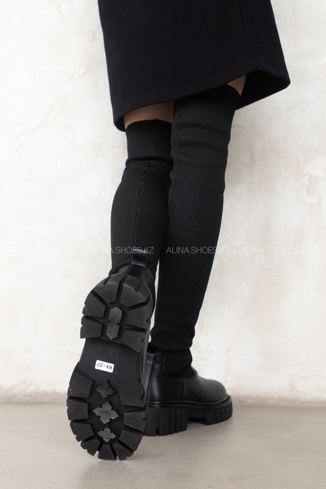 Ботфорты alinashoes черный купить,NaN
