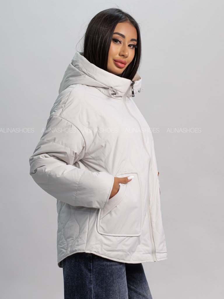 Демисезонная куртка alinashoes серый купить,NaN