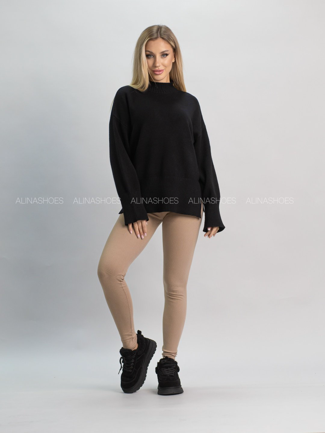 Леггинсы alinashoes бежевый купить,NaN