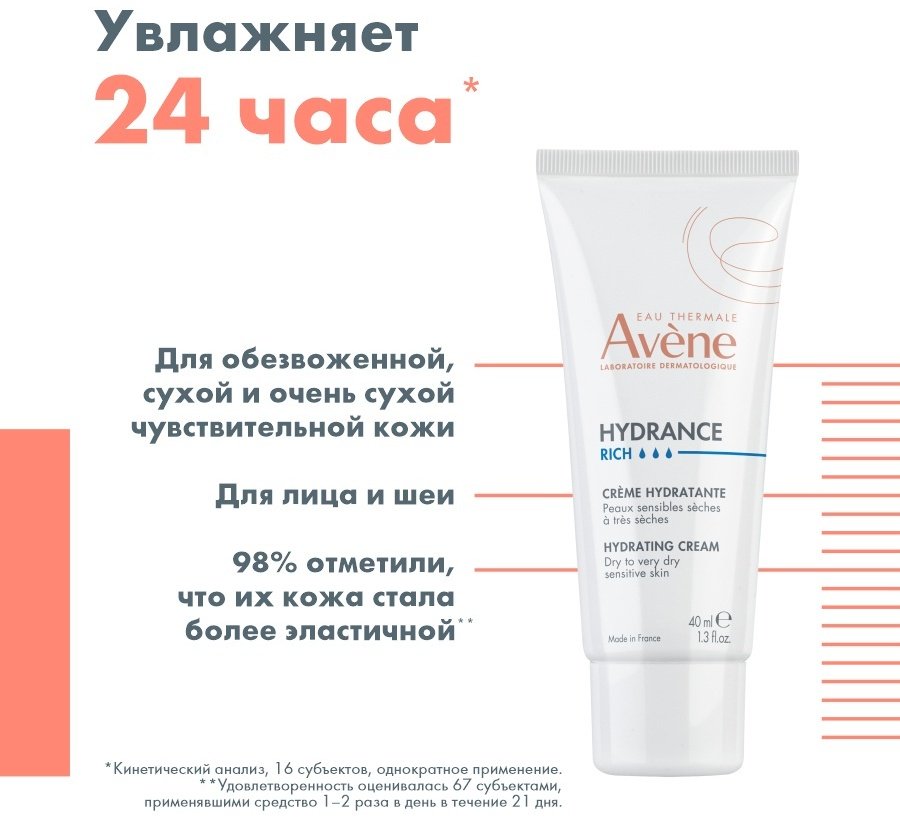 Avene Hydrance Rich крем для тела 40 мл купить,NaN