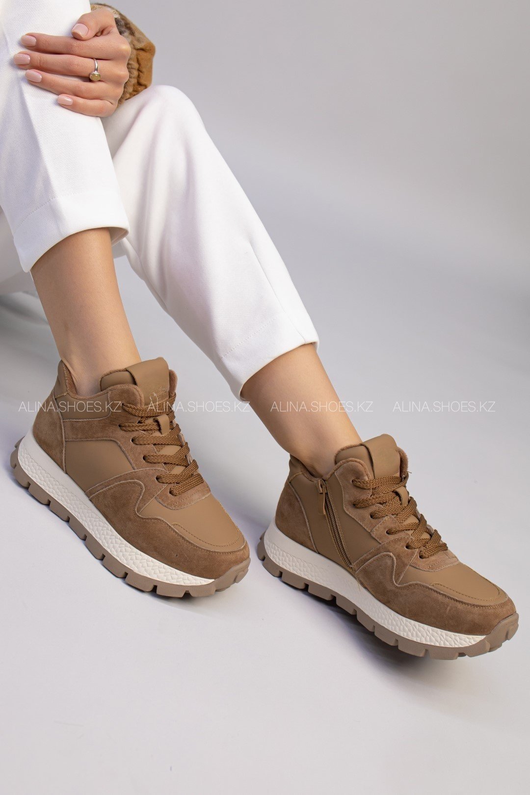Кроссовки alinashoes коричневый купить,NaN