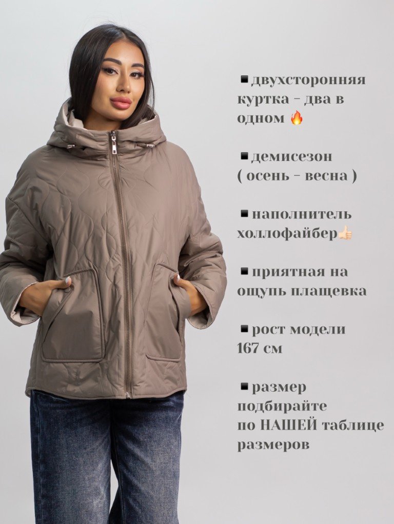 Демисезонная куртка alinashoes коричневый купить,NaN