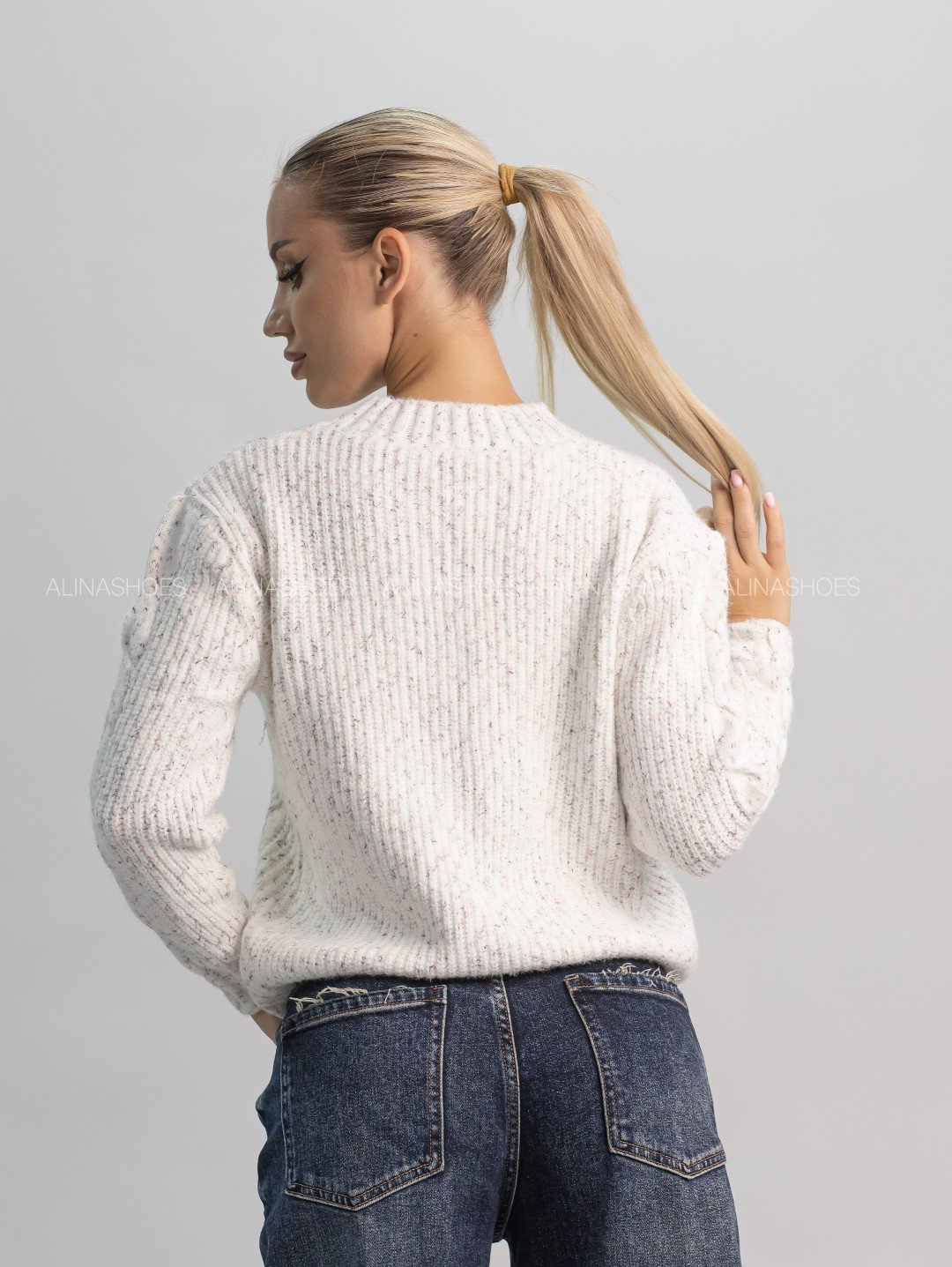 Джемпер alinashoes белый купить,NaN