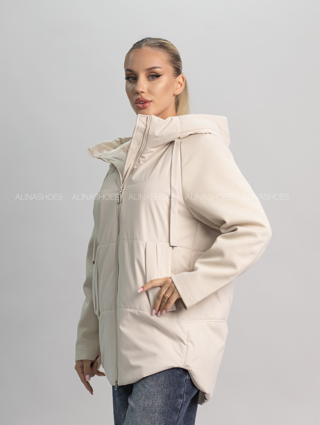 Зимняя куртка alinashoes бежевый купить,NaN
