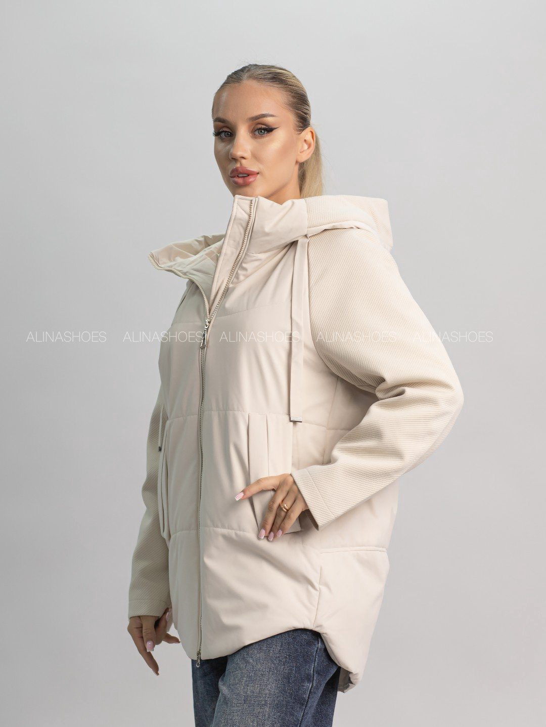 Зимняя куртка alinashoes бежевый купить,NaN