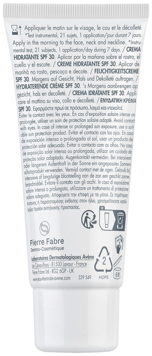 Avene крем увлажняющий Hydrance SPF 30 для лица 40 мл купить,NaN