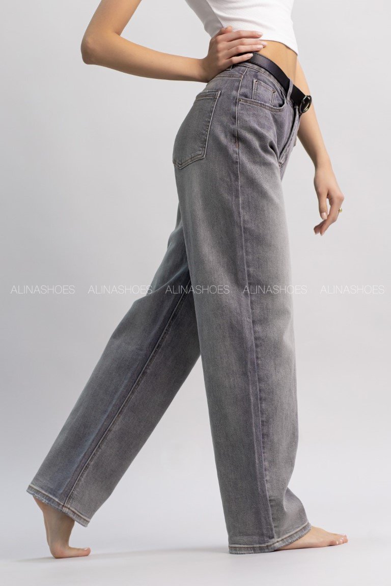 Джинсы прямые alinashoes серый купить,NaN