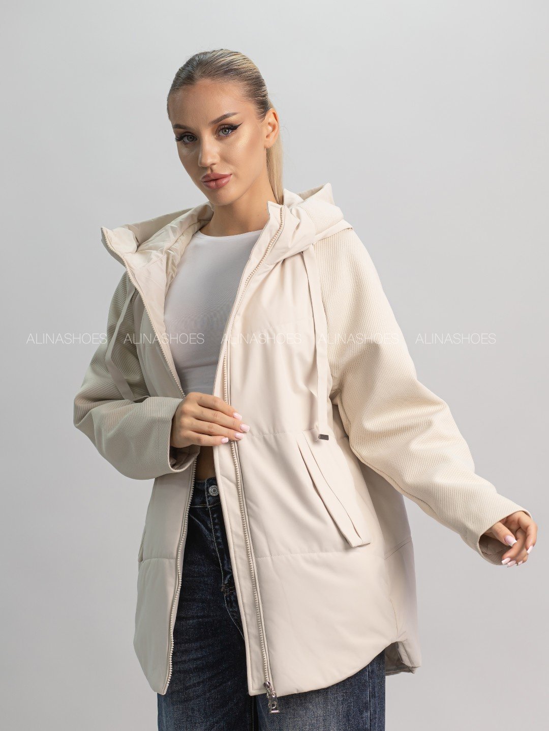 Зимняя куртка alinashoes бежевый купить,NaN