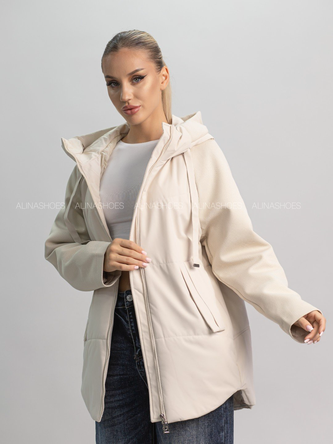 Зимняя куртка alinashoes бежевый купить,NaN