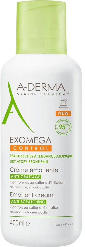 A-DERMA Exomega Control Emollient крем для тела 400 мл купить,NaN