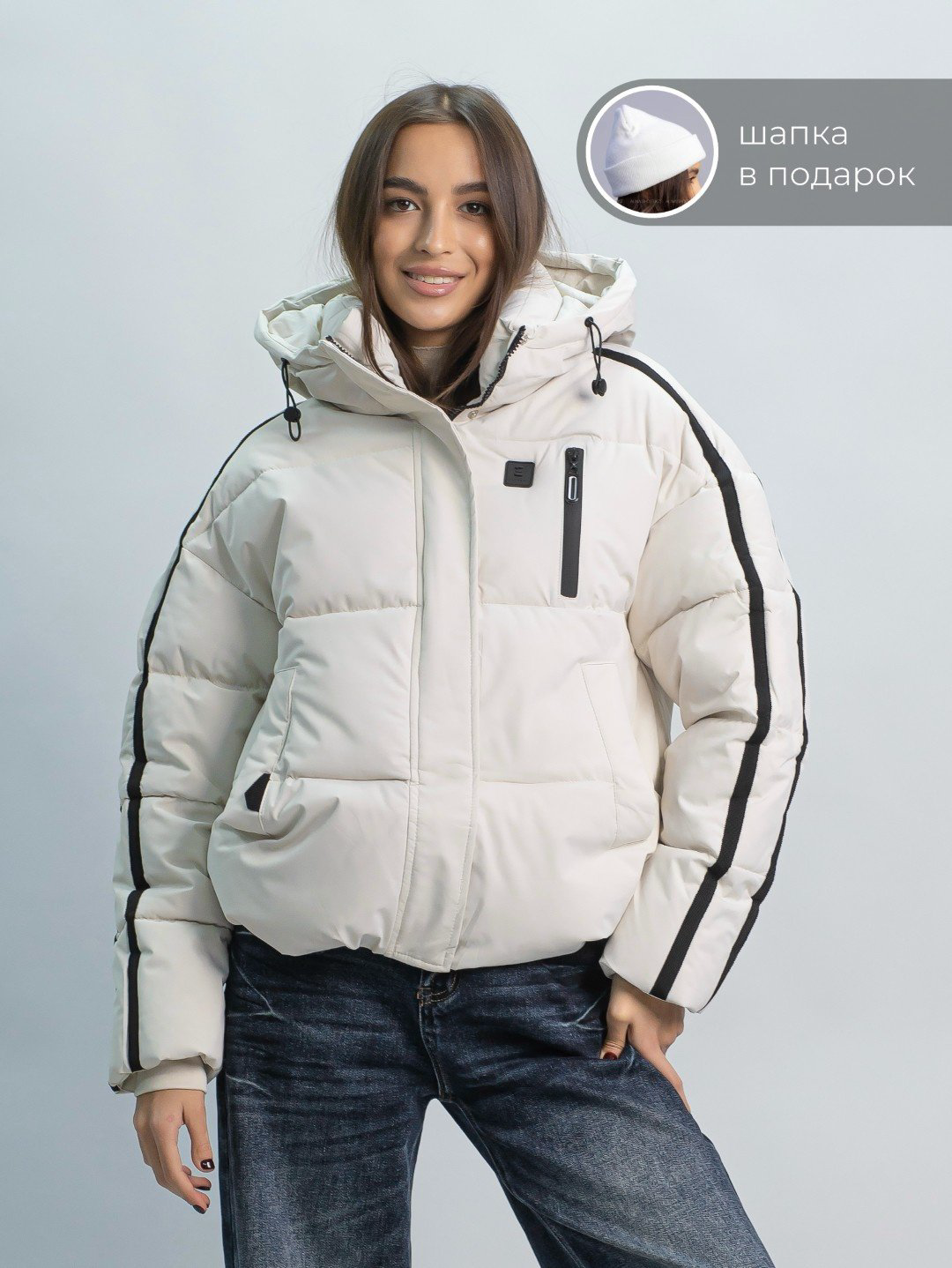 Зимняя куртка alinashoes бежевый купить,NaN