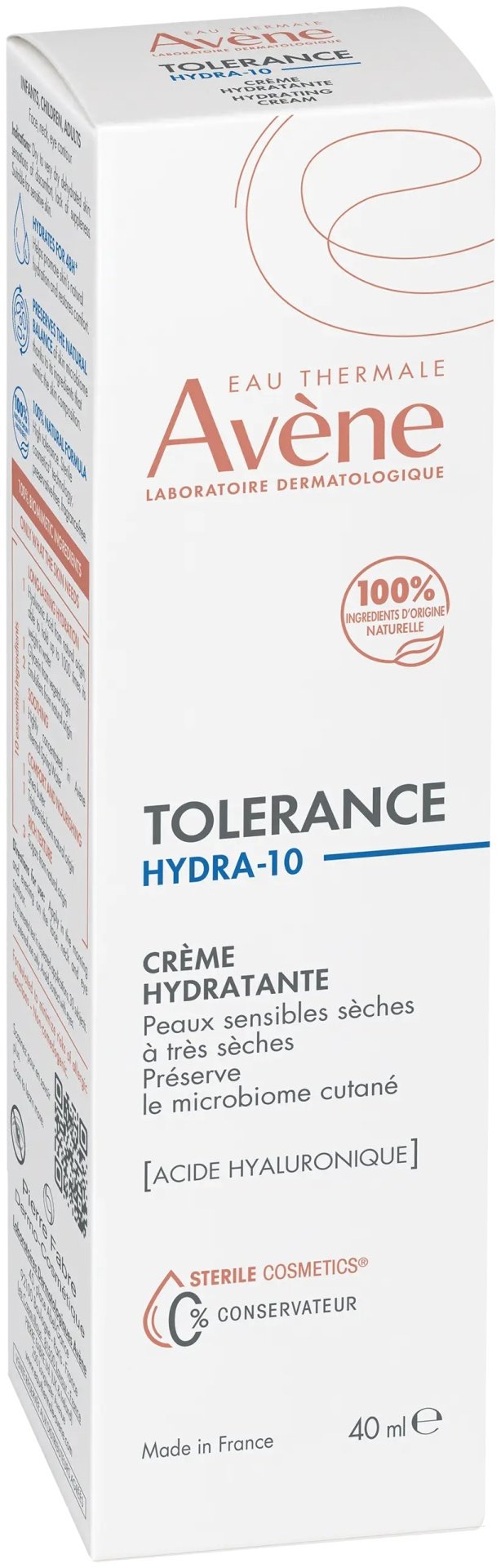 Avene крем Tolerance Hydra-10 для лица 40 мл купить,NaN
