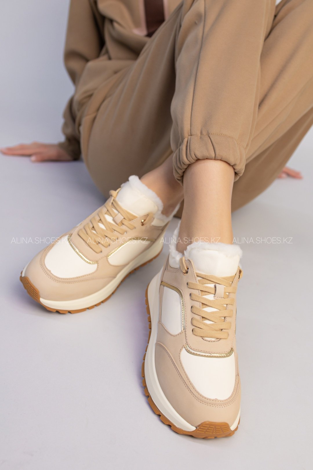 Кроссовки alinashoes бежевый купить,NaN