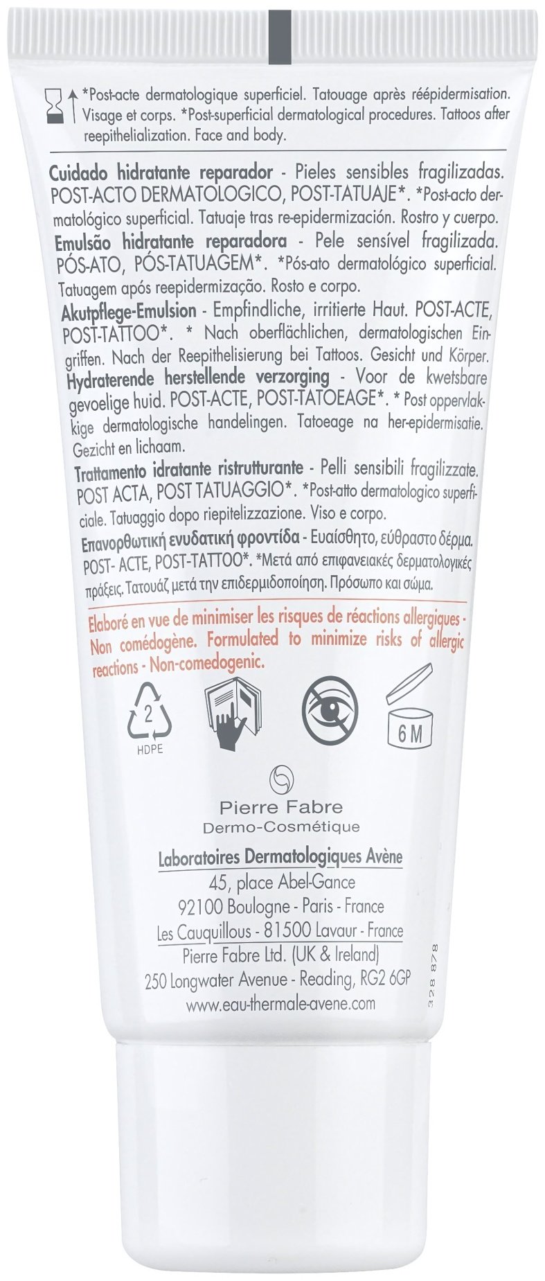 Avene эмульсия Cicalfate+ Увлажняющая восстанавливающая для лица, для зоны декольте 40 мл купить,NaN