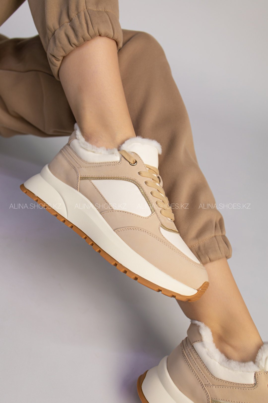 Кроссовки alinashoes бежевый купить,NaN