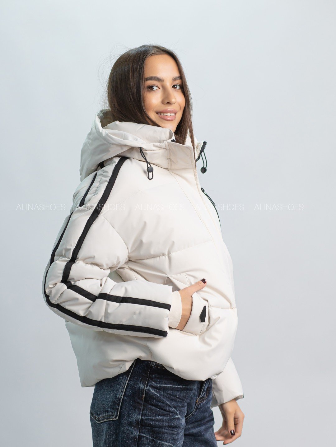 Зимняя куртка alinashoes бежевый купить,NaN