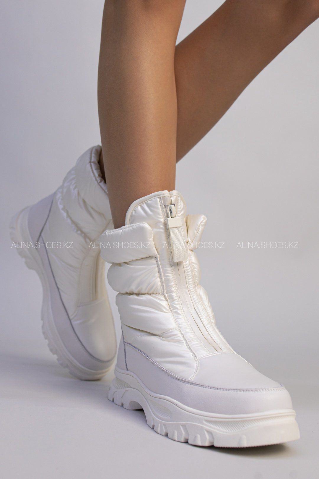 Дутики alinashoes белый купить,NaN