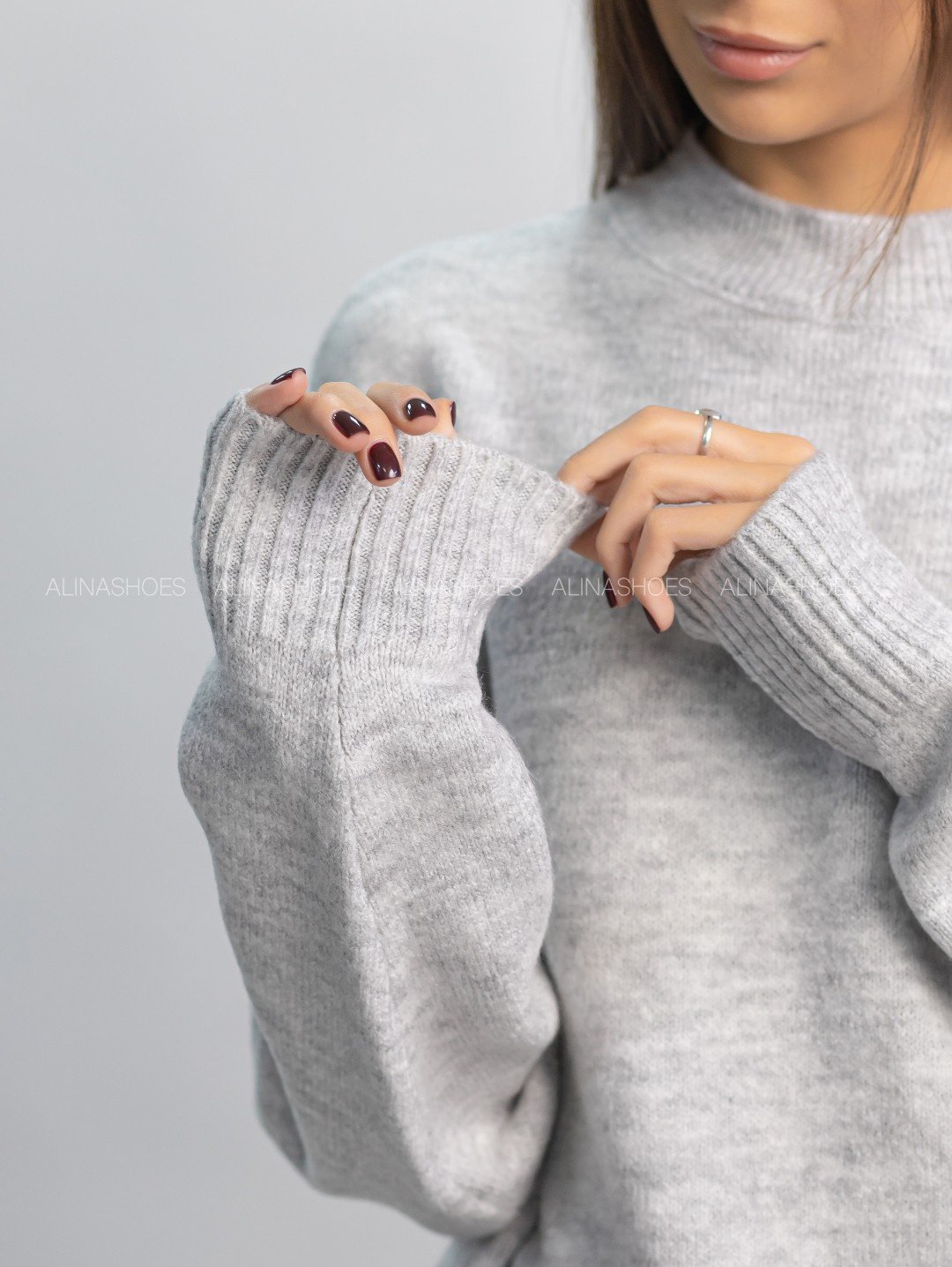 Джемпер alinashoes серый купить,NaN