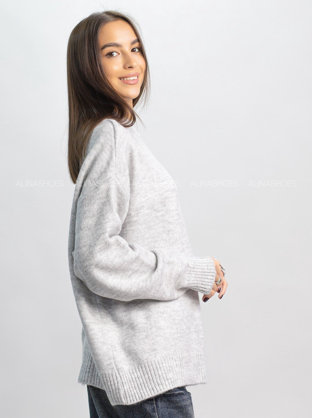 Джемпер alinashoes серый купить,NaN