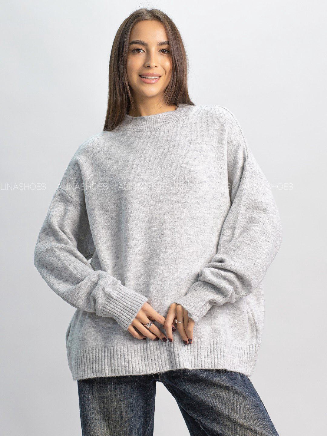Джемпер alinashoes серый купить,NaN
