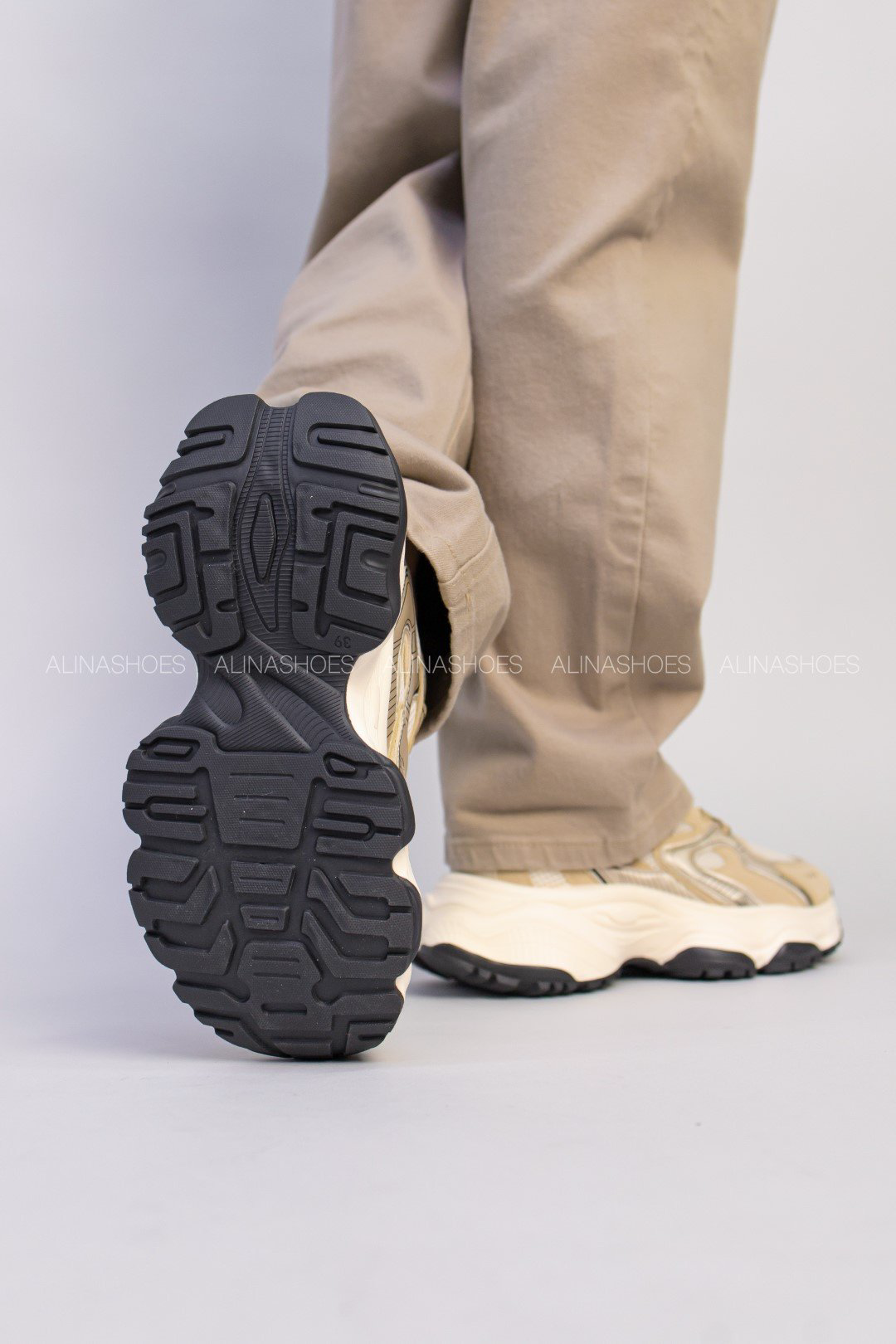 Кроссовки alinashoes бежевый купить,NaN