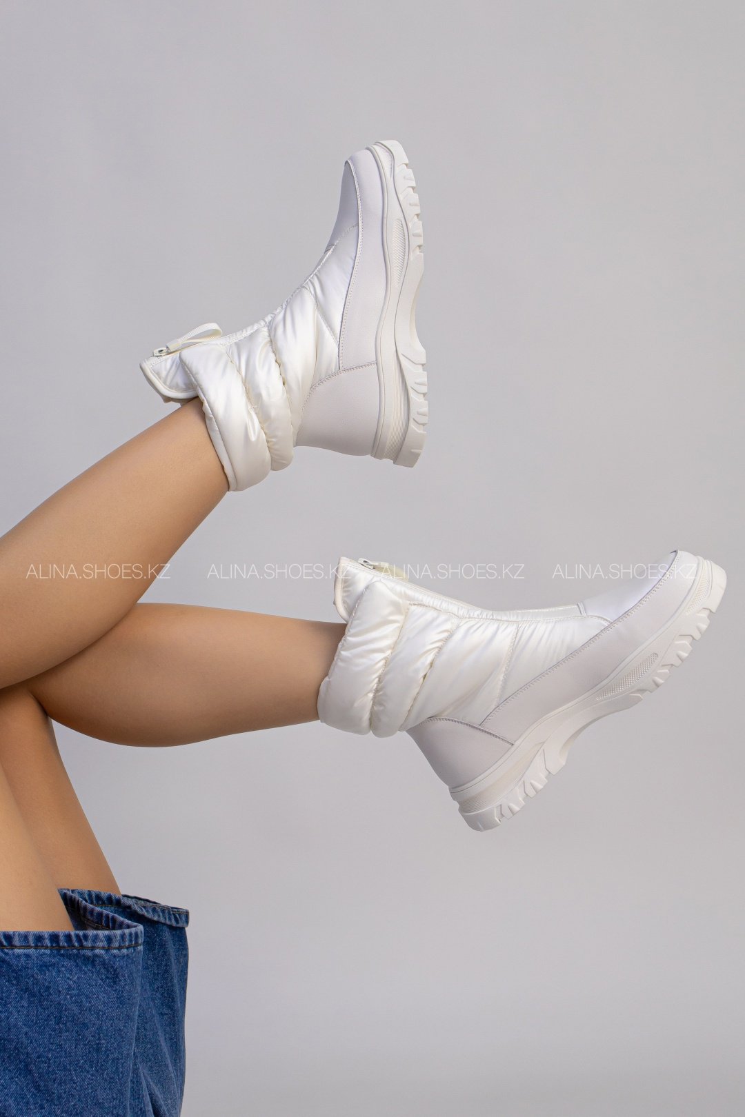 Дутики alinashoes белый купить,NaN