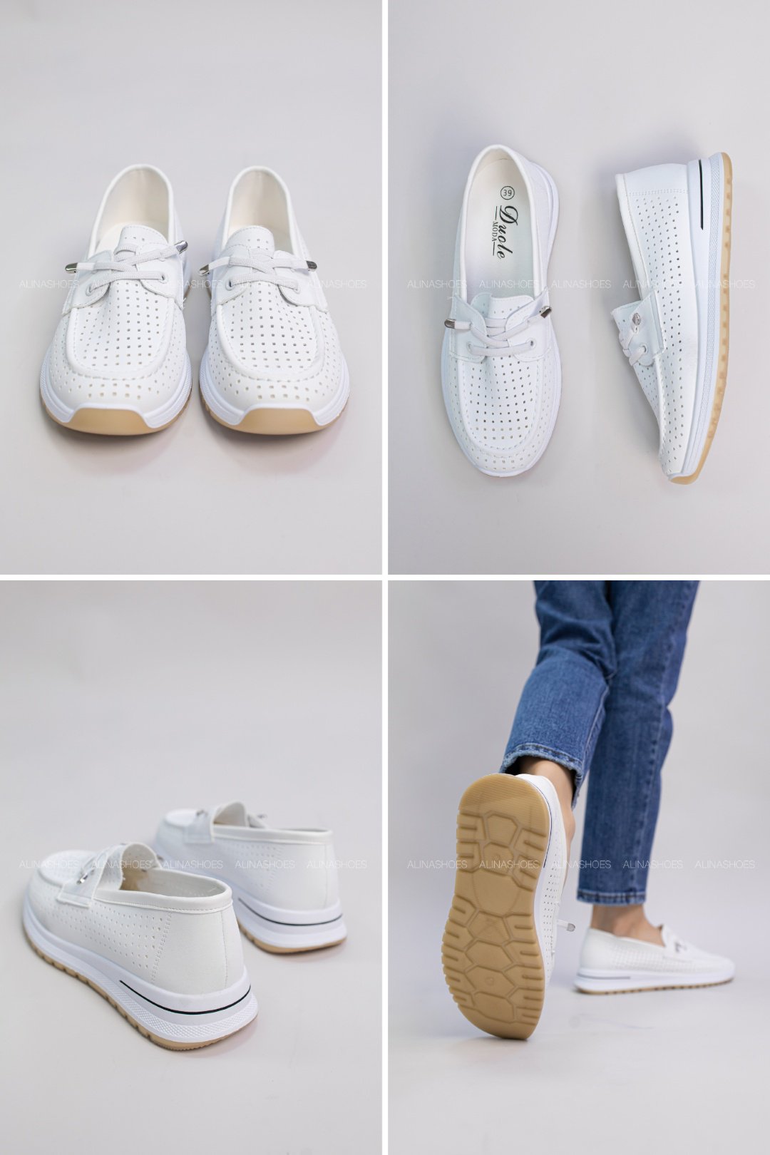 Мокасины alinashoes светло-бежевый купить,NaN