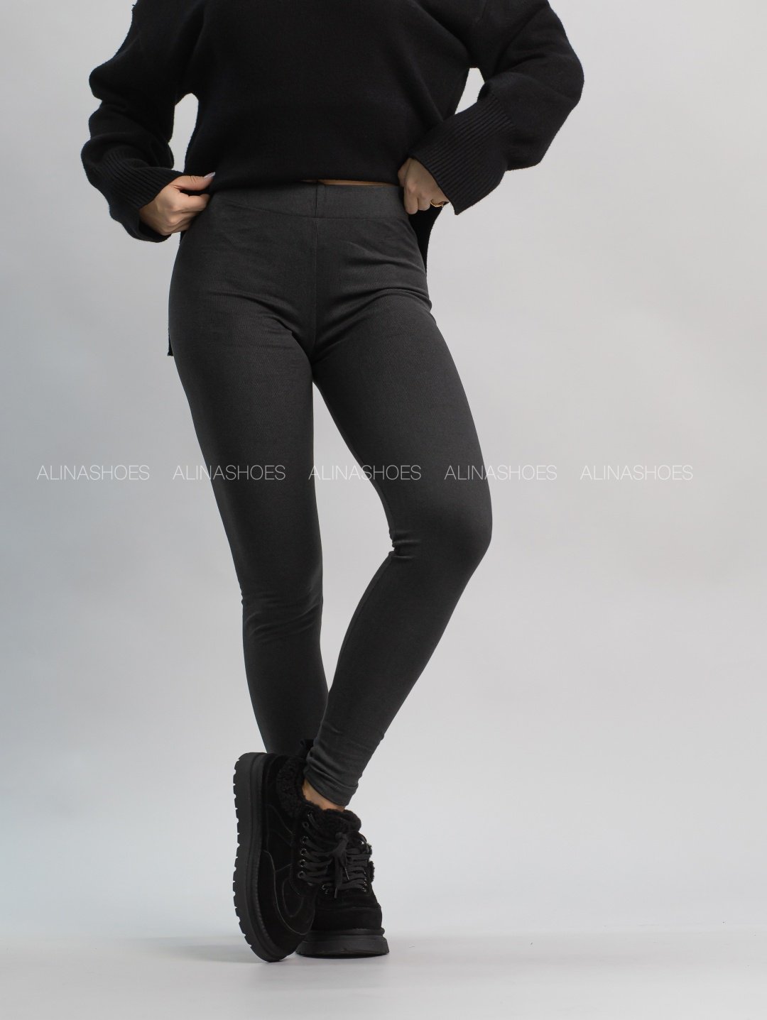 Леггинсы alinashoes графит купить,NaN