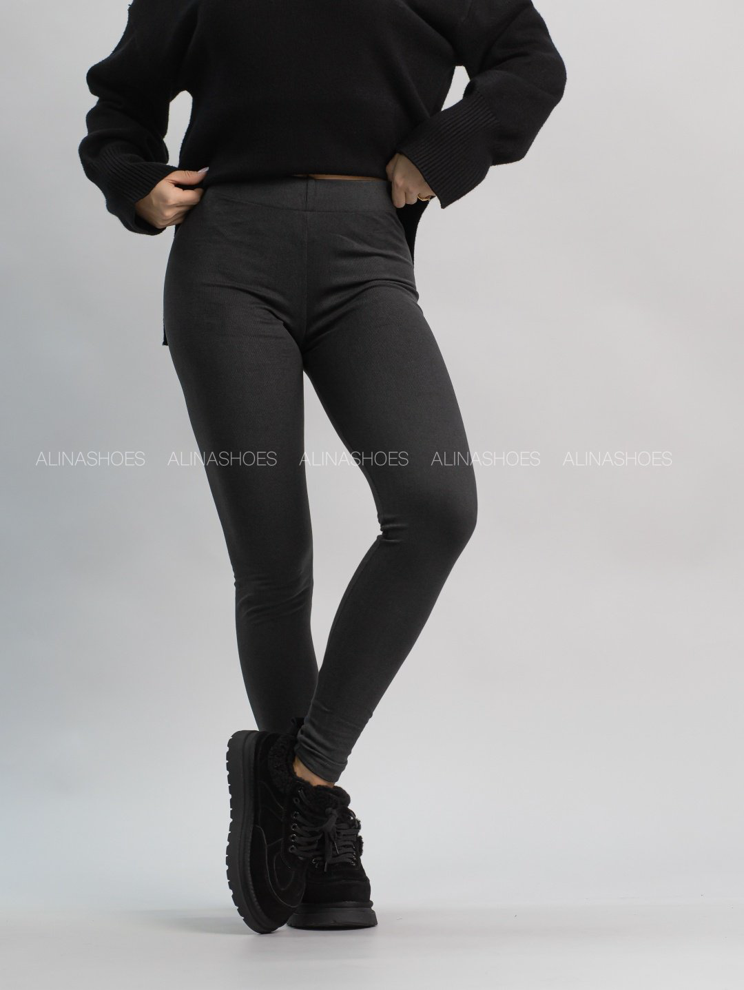Леггинсы alinashoes графит купить,NaN