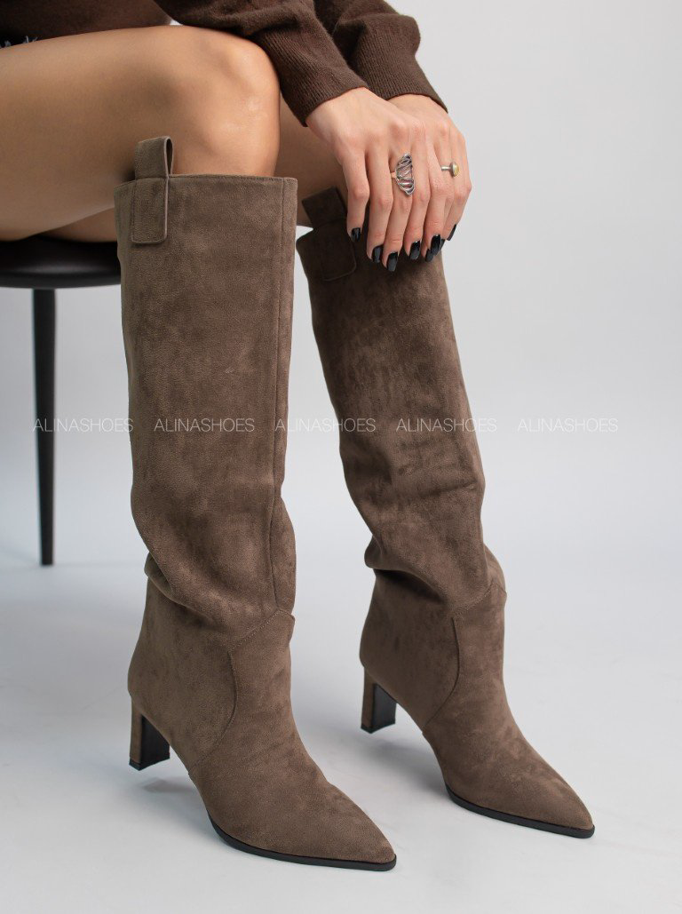Сапоги alinashoes beige 37 купить,NaN