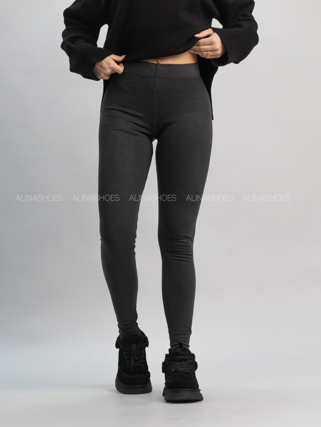Леггинсы alinashoes графит купить,NaN