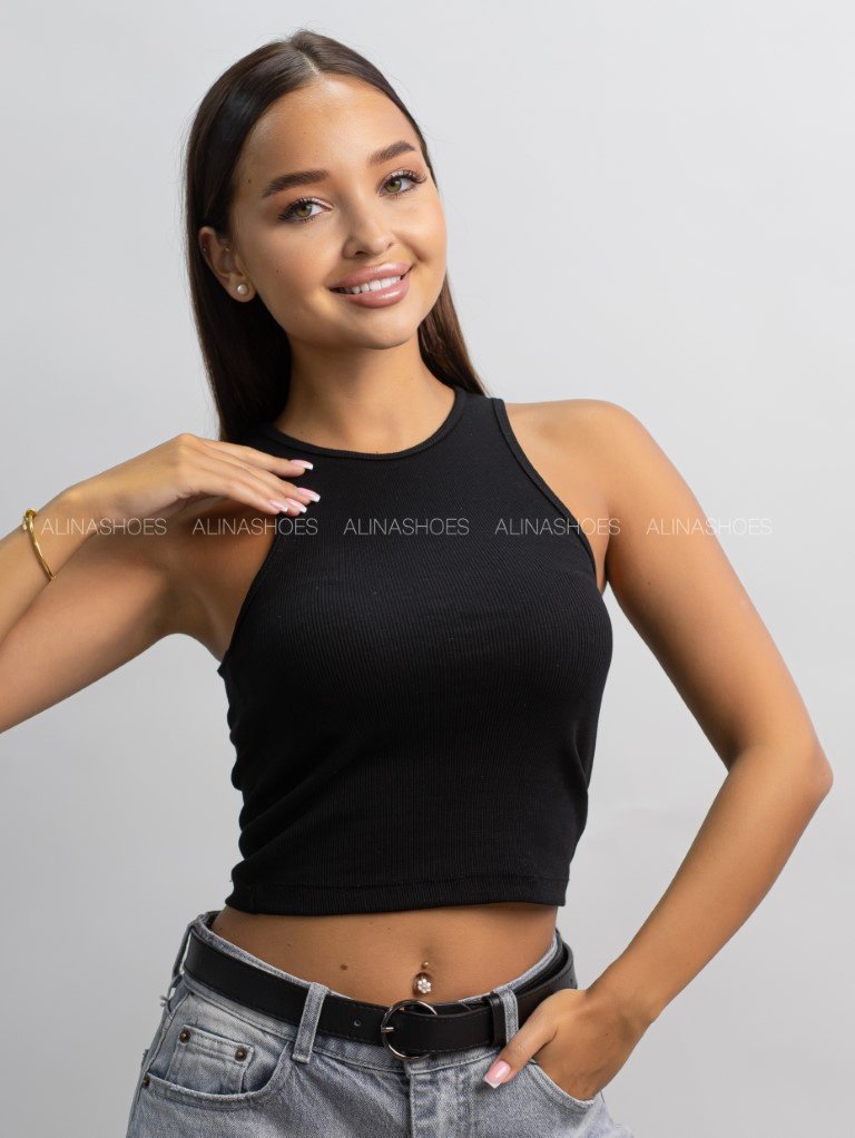 Топ alinashoes черный M купить,NaN