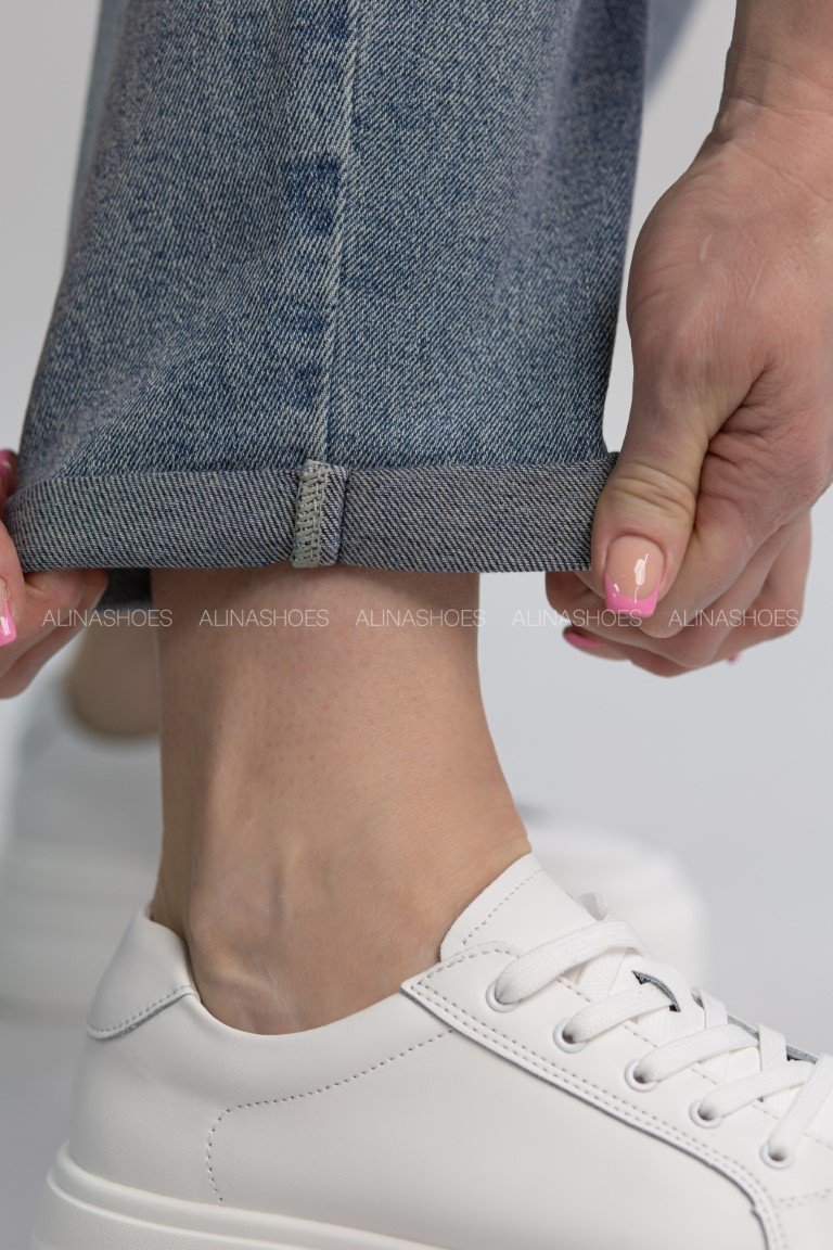 Джинсы джинсы-мом alinashoes синий купить,NaN