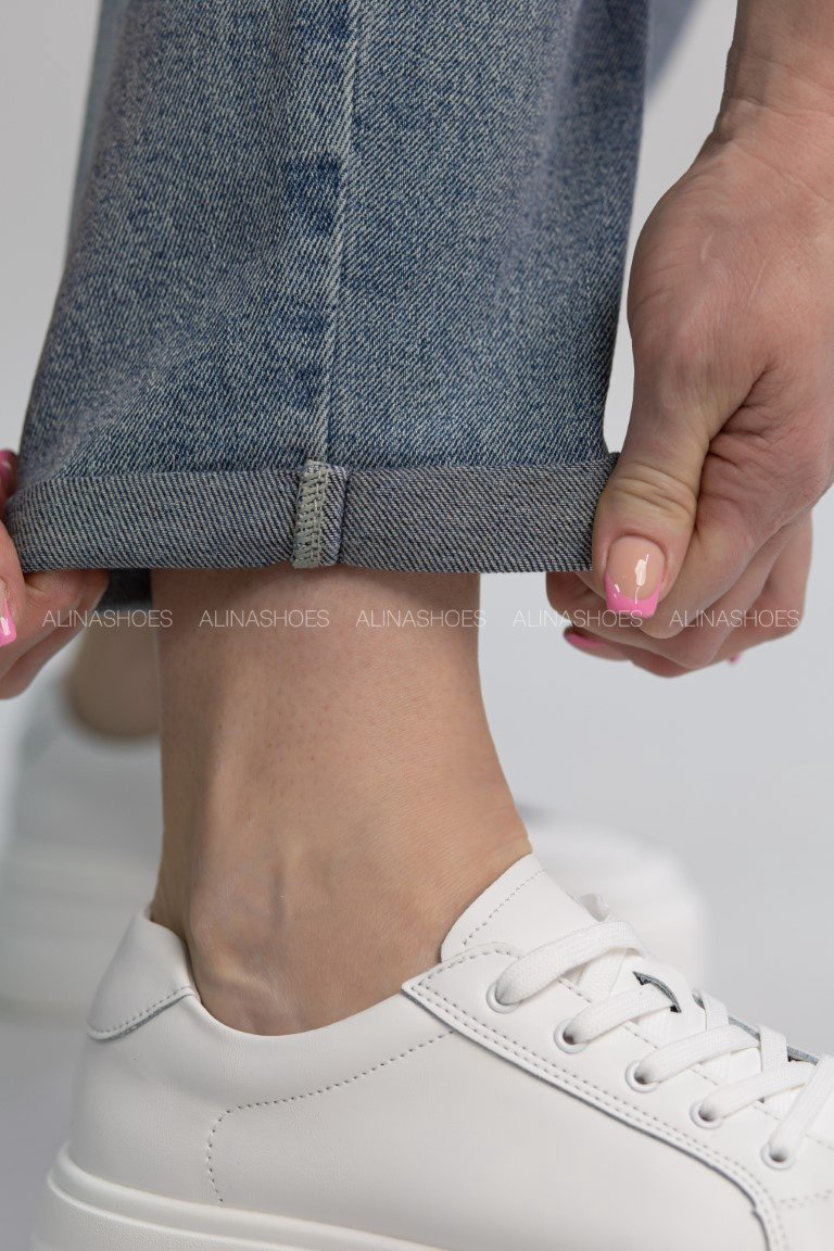 Джинсы джинсы-мом alinashoes синий купить,NaN
