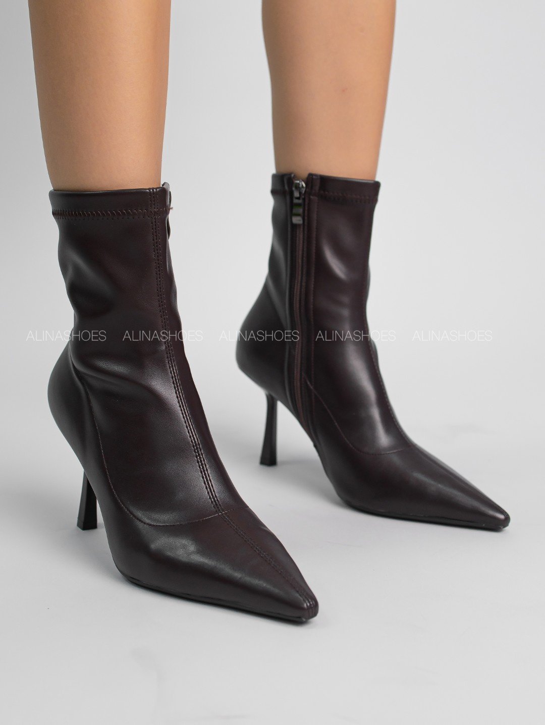Ботильоны alinashoes brown 36 купить,NaN