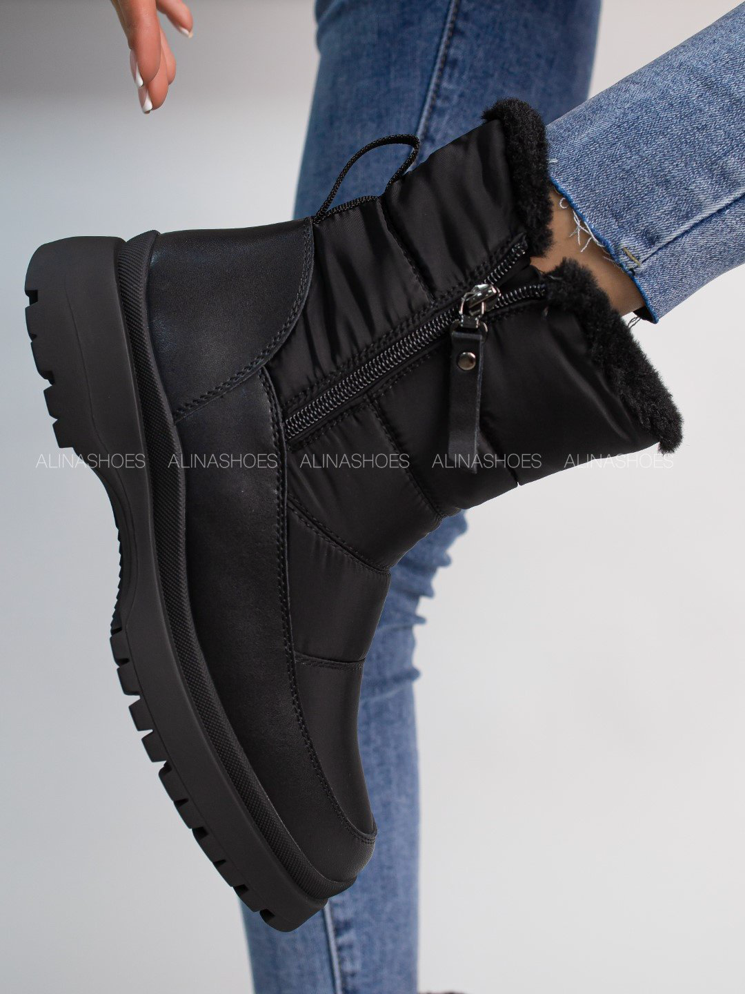 Дутики alinashoes черный купить,NaN
