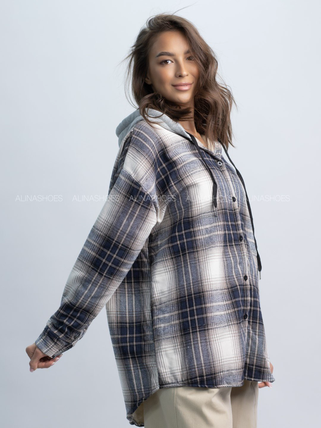 Рубашка alinashoes синий купить,NaN