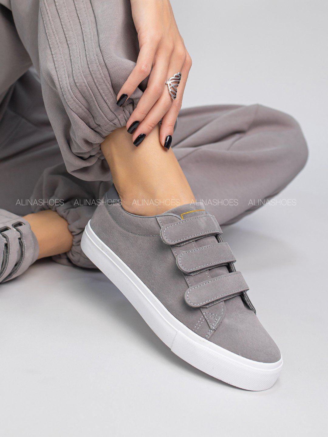 Кеды alinashoes кеды серый купить,NaN