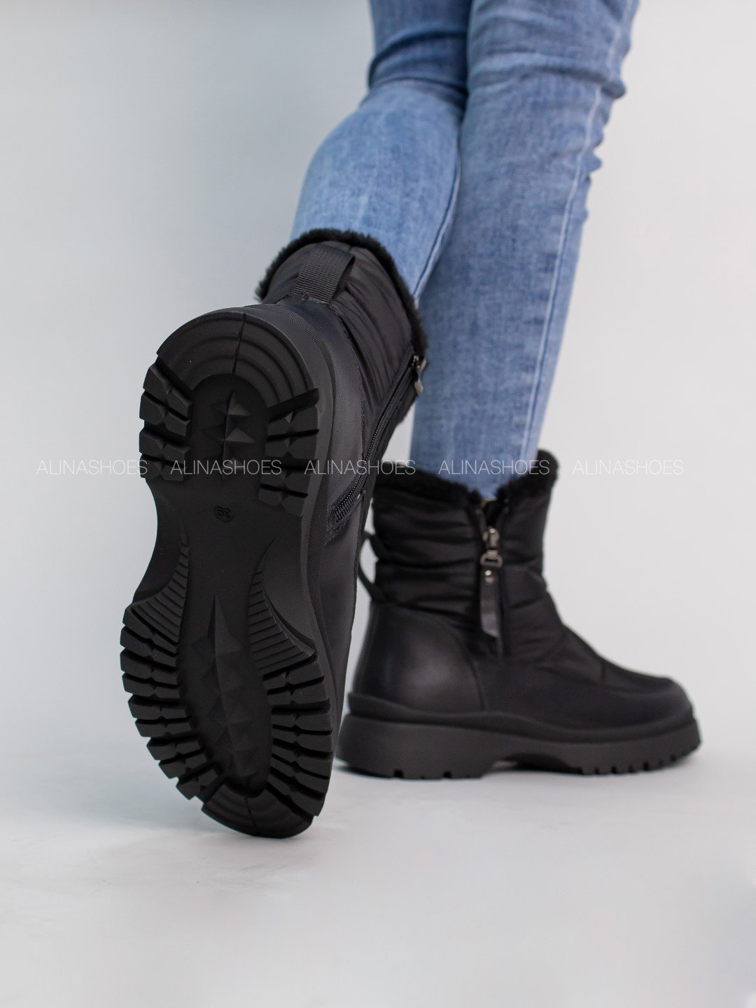 Дутики alinashoes черный купить,NaN