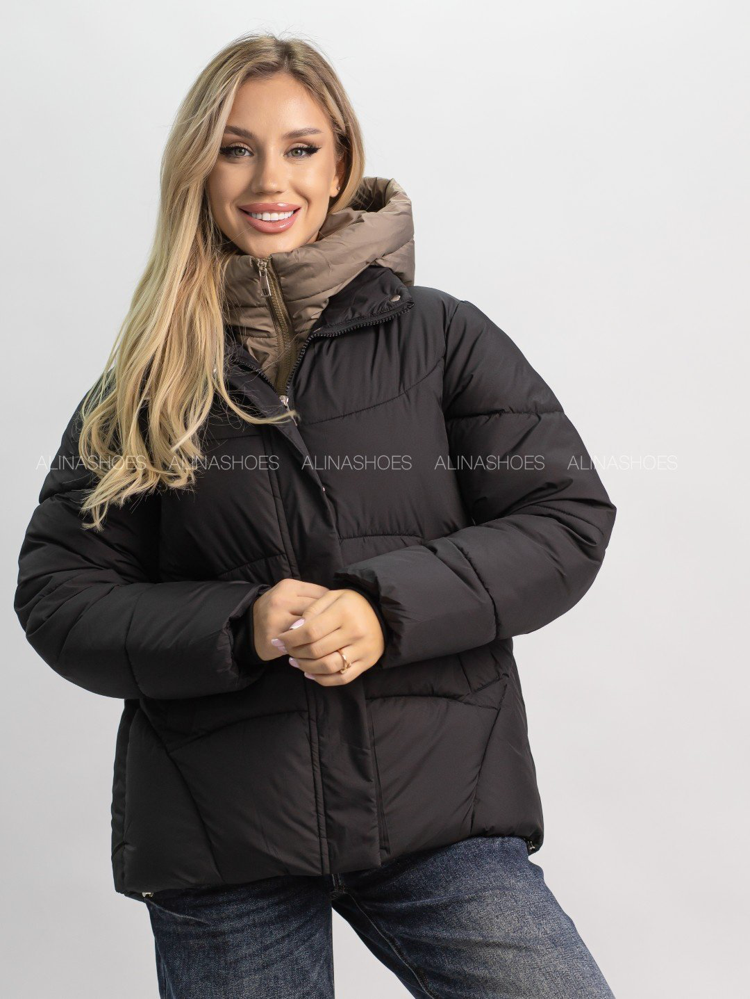 Зимняя куртка alinashoes черный купить,NaN