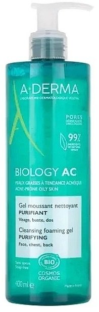 A-DERMA Biology AC Пенящийся гель 400 мл купить,NaN