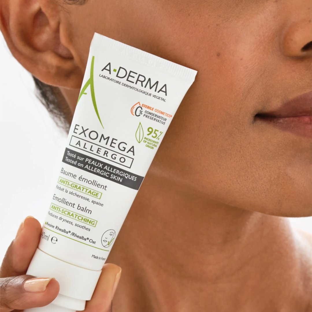 A-DERMA бальзам Exomega Allergo Смягчающий для лица 40 г купить,NaN