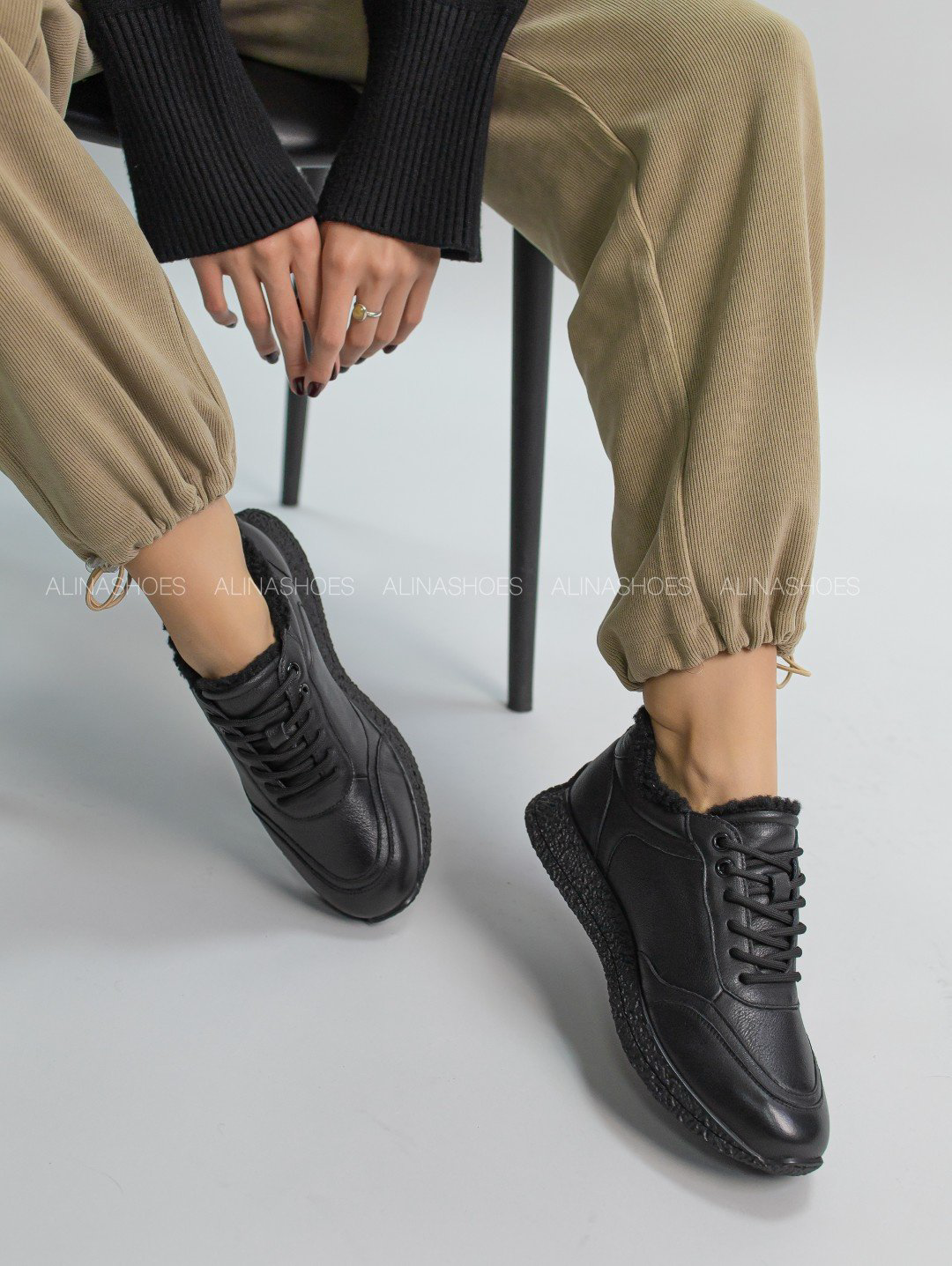Кроссовки alinashoes черный купить,NaN