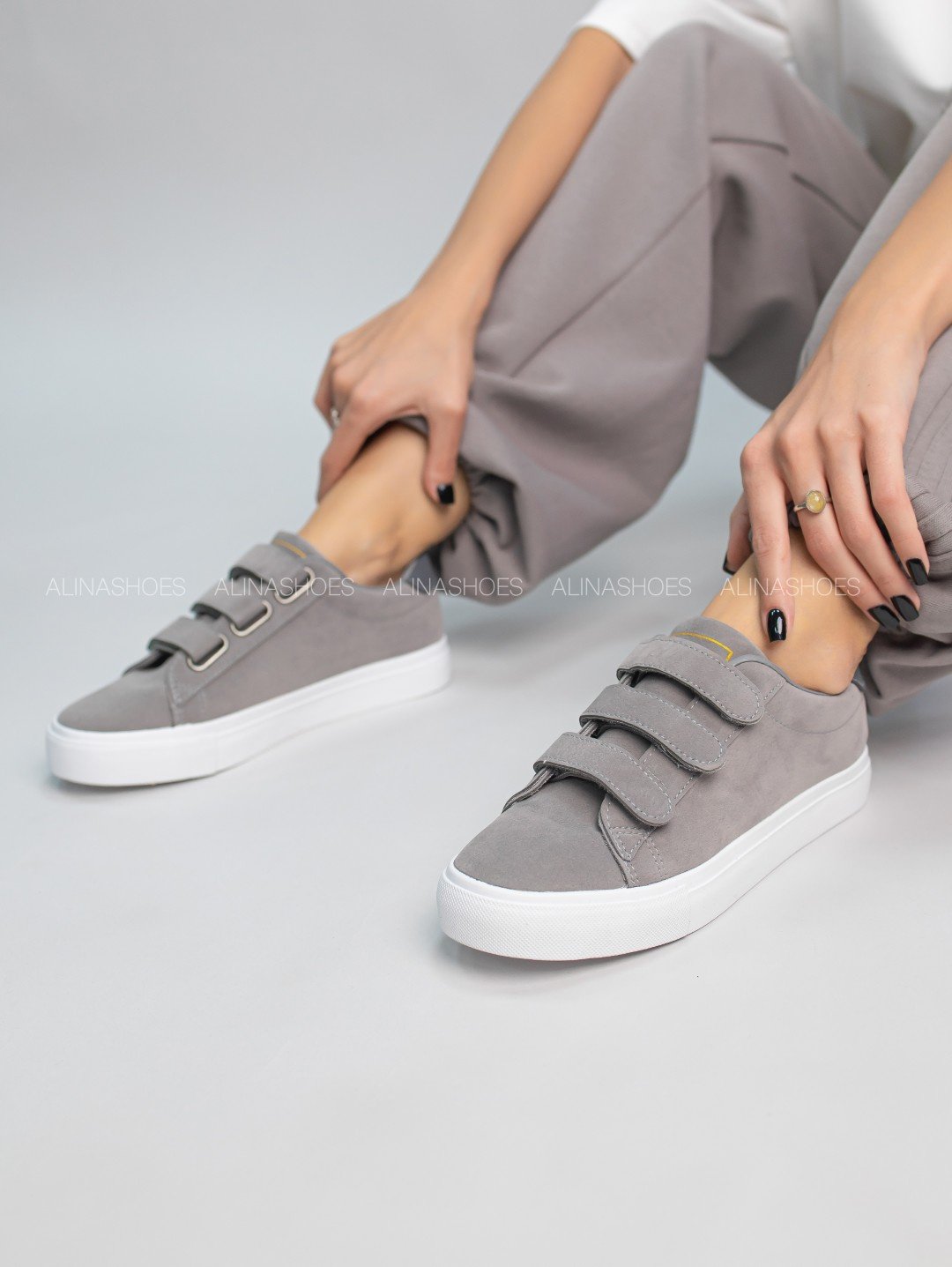 Кеды alinashoes кеды серый купить,NaN