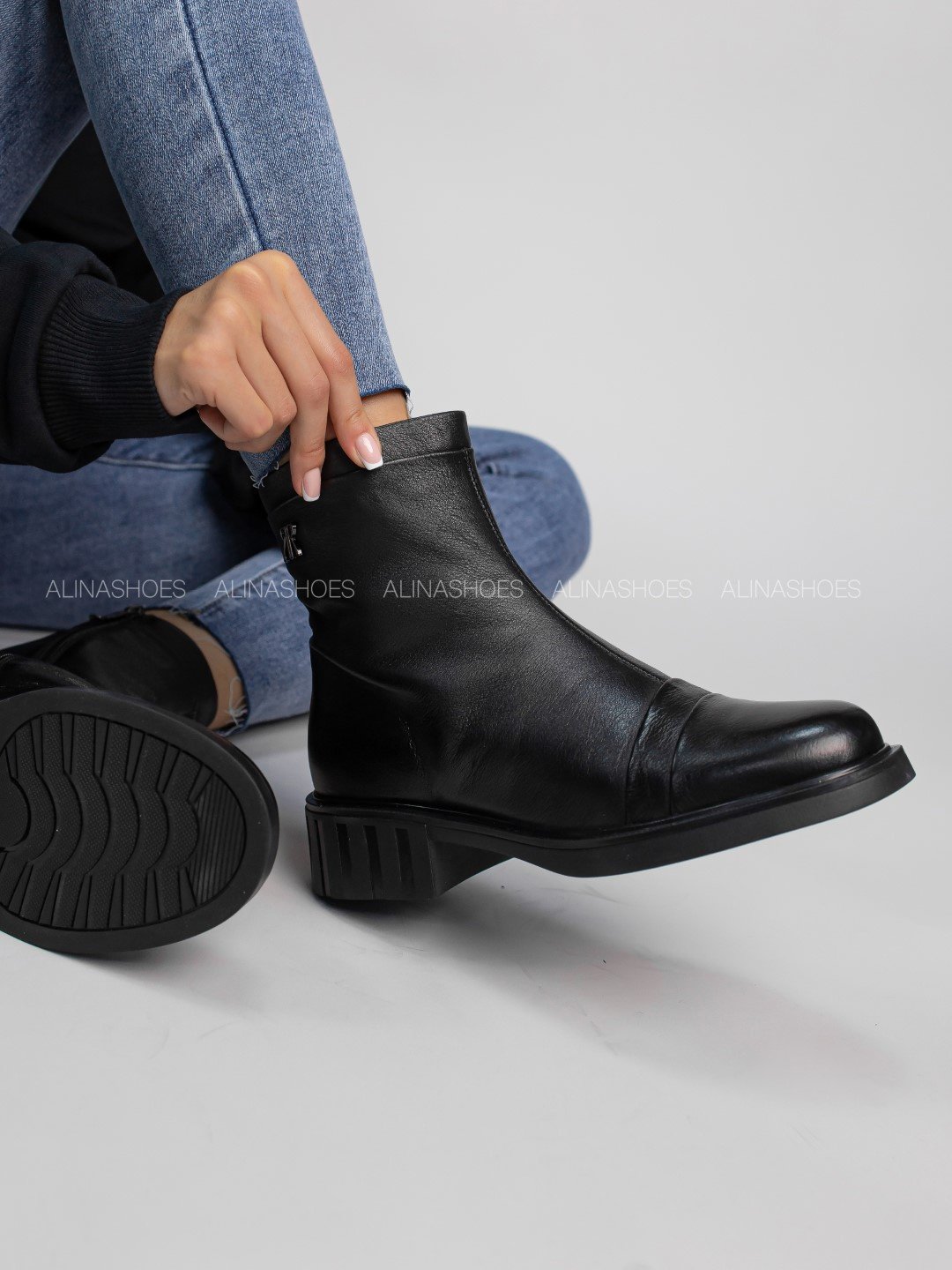 Ботинки alinashoes black 36 купить,NaN