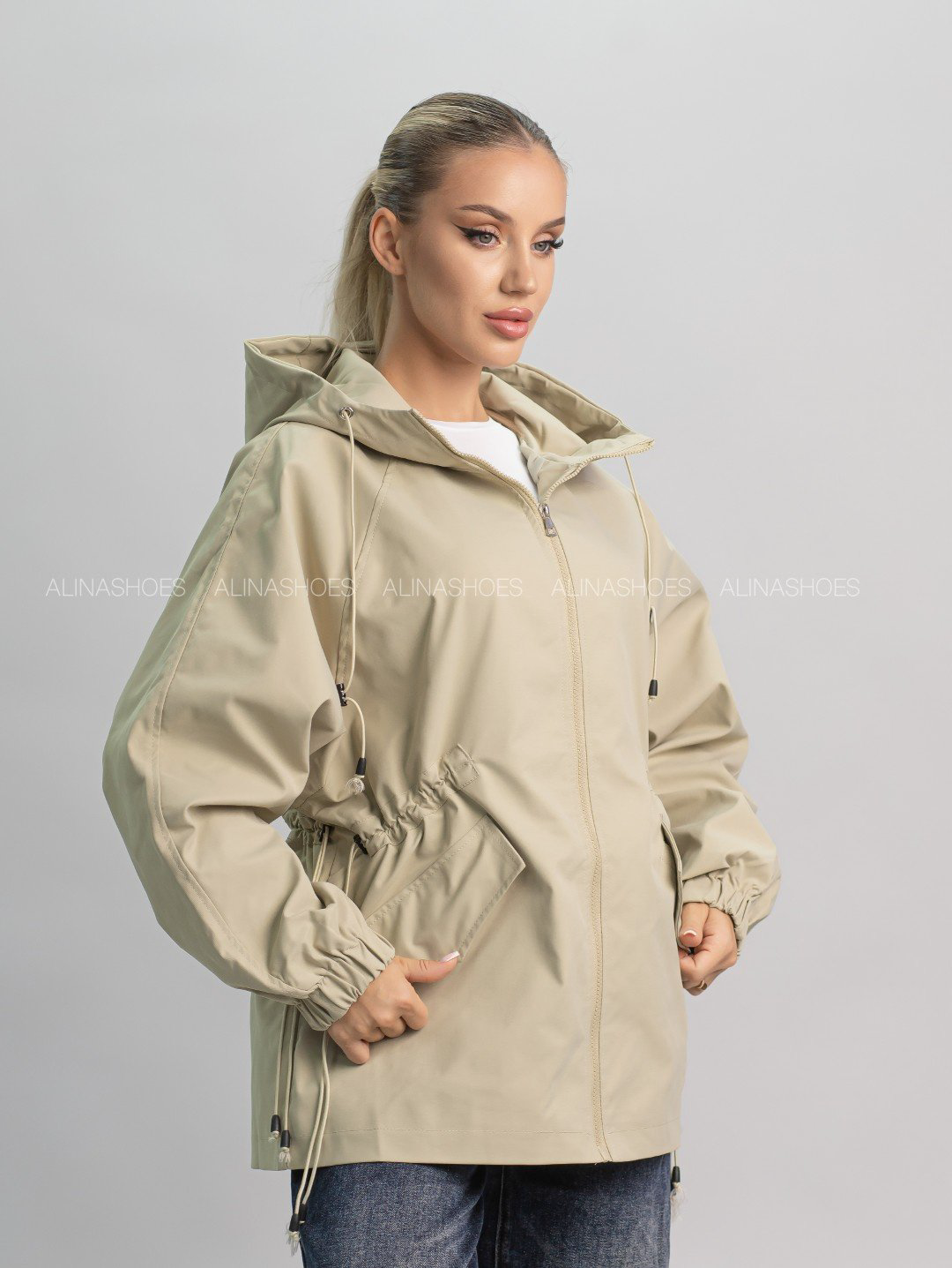Ветровка alinashoes бежевый купить,NaN